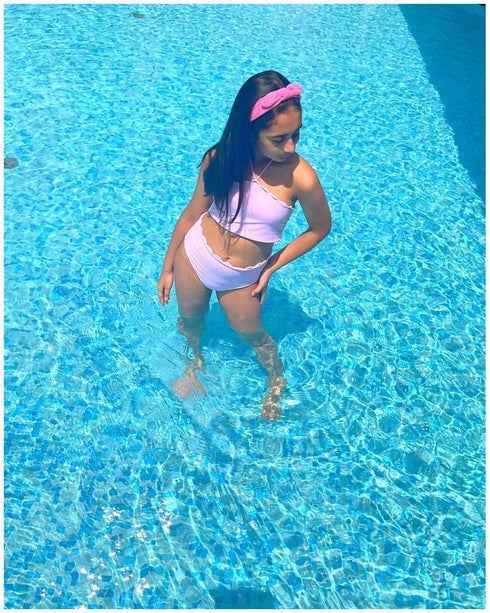 Tie-up Tankini swimsuit