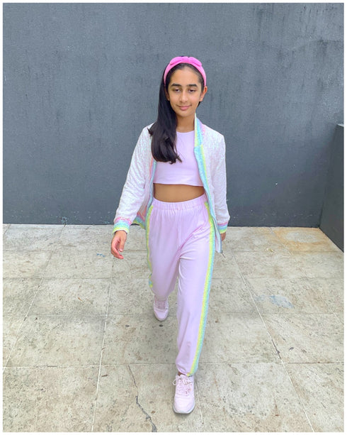 Blush Rainbow | Bomber Jacket