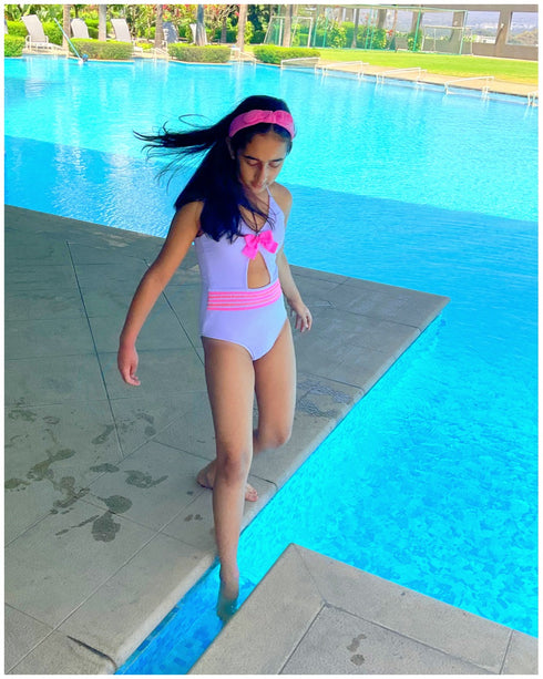 Bow tie-up Swimsuit