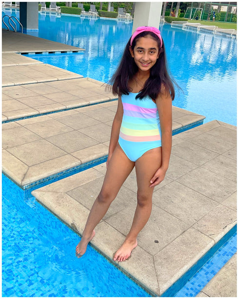 Rainbow Stripes Swimsuit