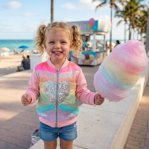 Pretty in Pink Unicorn Bomber Jacket