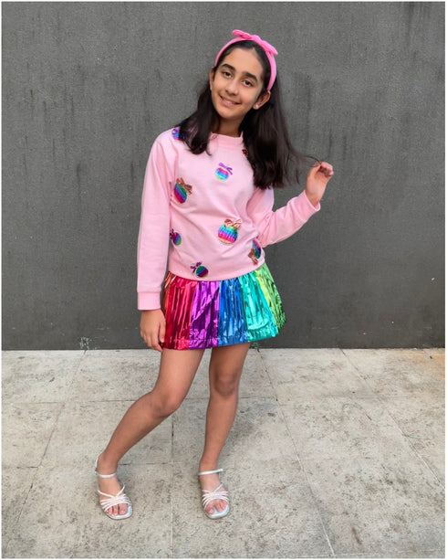 Ornaments Sweatshirt + Skort