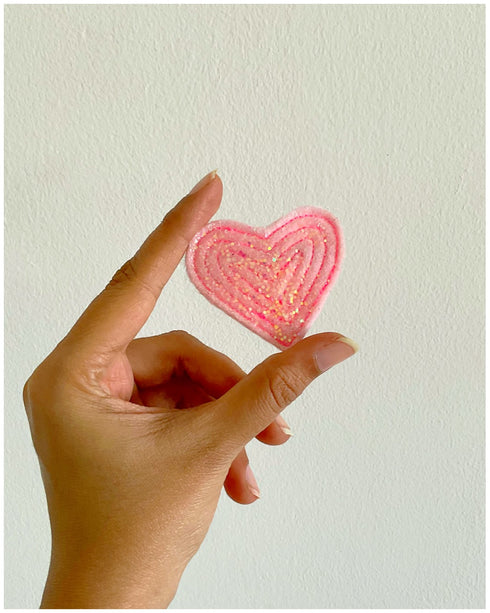 Sun Catcher Heart Hair Clips