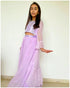 Lilac Glitter Sharara Set