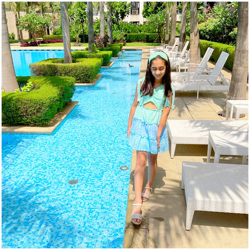 Layered Eyelet Dress