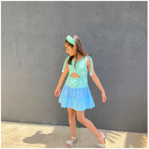 Layered Eyelet Dress