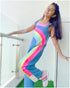 Denim Rainbow Jumpsuit