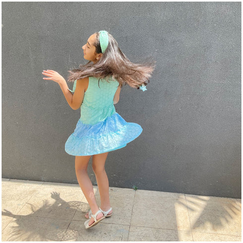 Layered Eyelet Dress