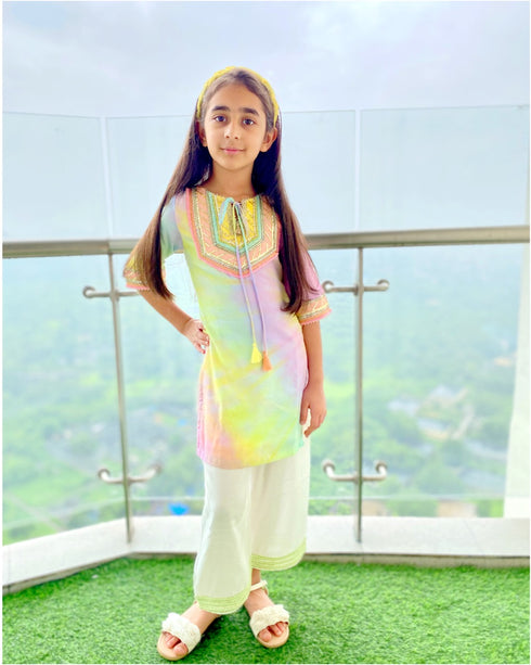 Tie Dye Festive Kurta Set