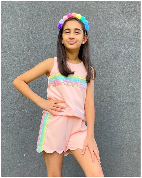 Peachy Rainbow Co-Ord Set