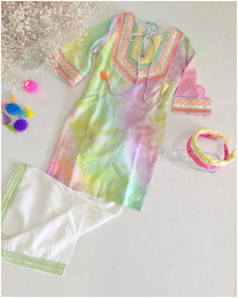 Tie Dye Festive Kurta Set