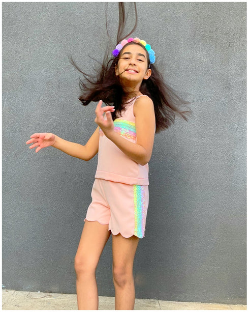 Peachy Rainbow Co-Ord Set