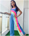 Denim Rainbow Jumpsuit