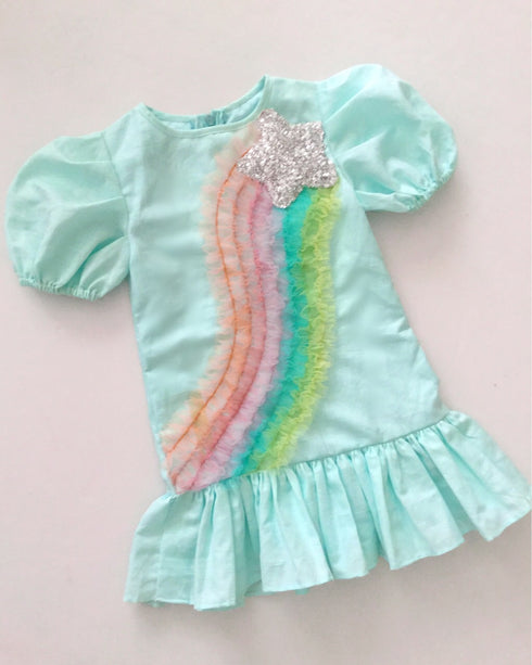 Rainbow + Star Dress